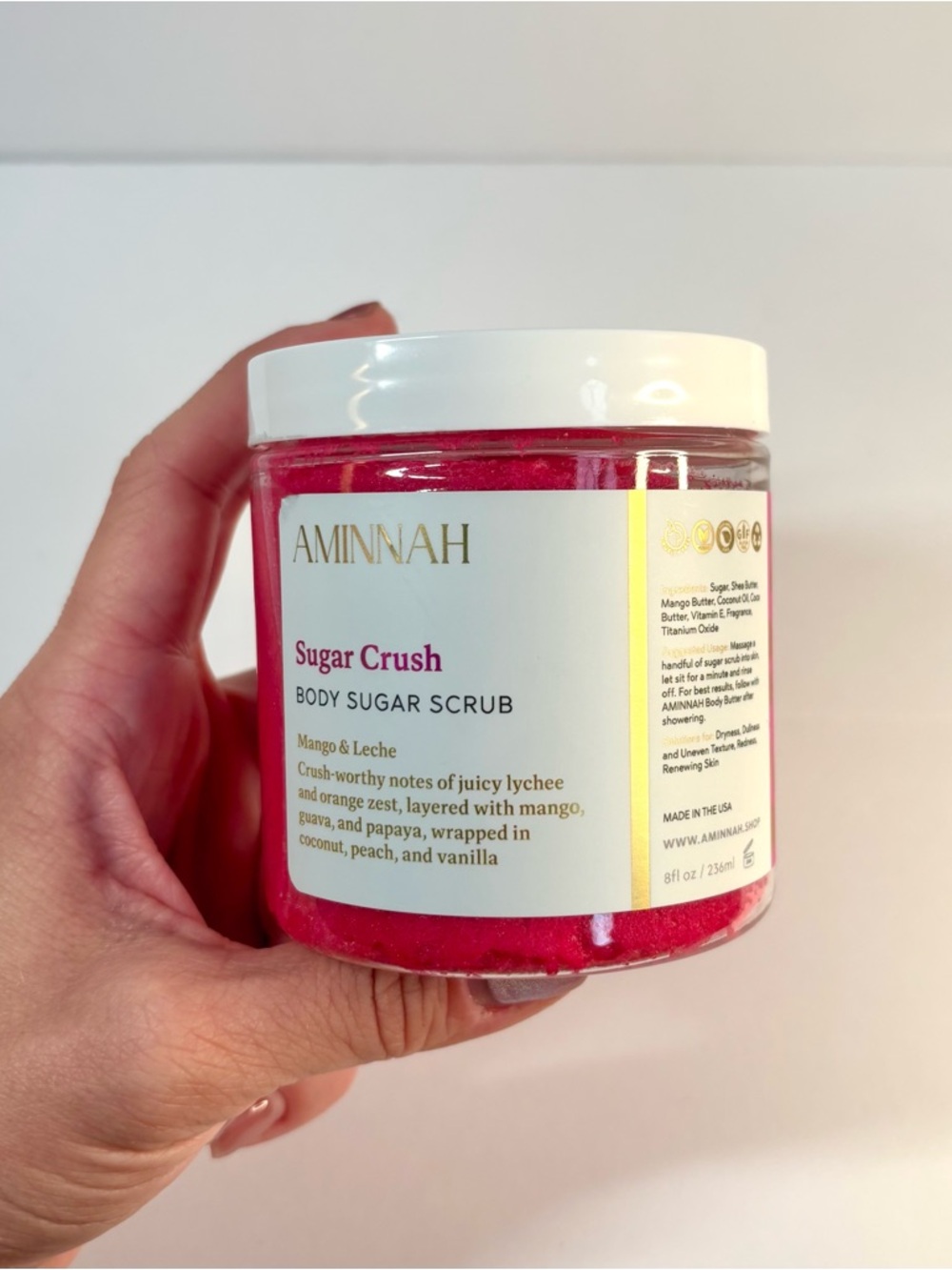 Aminnah Sugar Scrub - Mango & Lychee